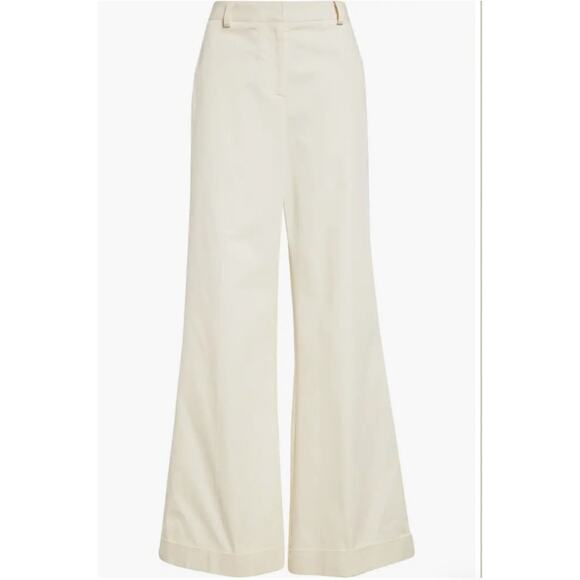 TWP Pants Howard Cuffed Winter White Wide Leg Pockets Zip Fly NWT $495 Size 4 - Picture 4 of 11